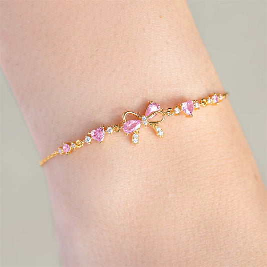 NS Style Cute and Sweet Bracelet, Love Zircon Butterfly Festival Bracelet, Female Valentine'S Day Gift Accessory